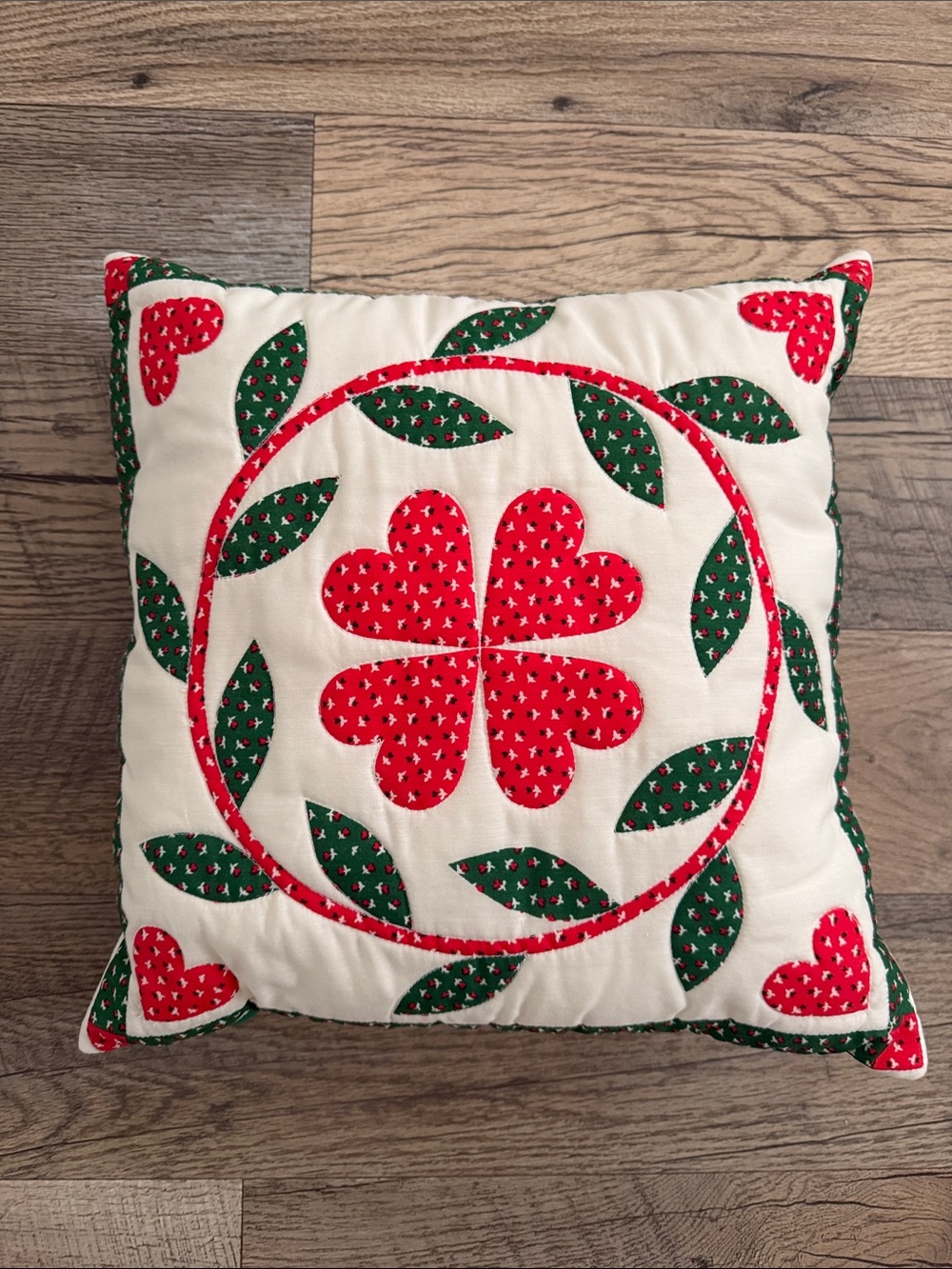 Vintage patchwork pillow